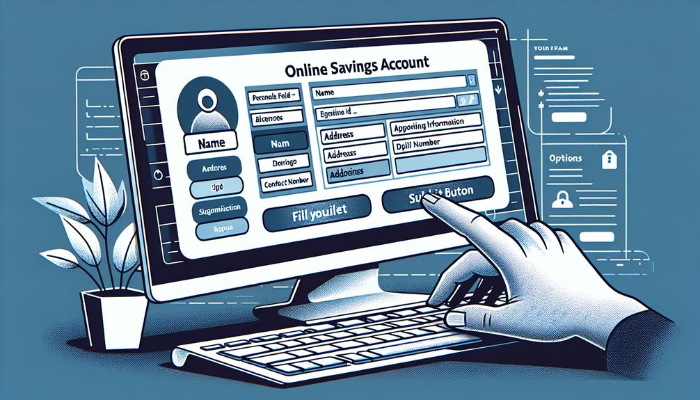 online savings account steps